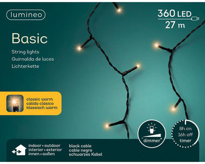 Lumineo Lumières de Noël basic 360l classicwarm