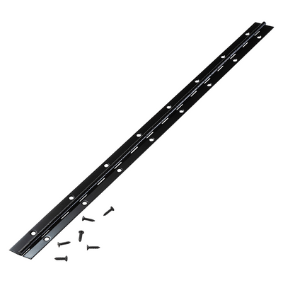 Mack 1071201 - charnière piano noir l 48 cm x 28 mm | 6 pièces