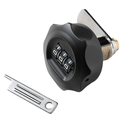 Mack 1071219 - serrure à combinaison pour armoire aux lettres noir ronde | 3 pièces