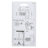 Mack 1071219 - serrure à combinaison pour armoire aux lettres noir ronde | 3 pièces