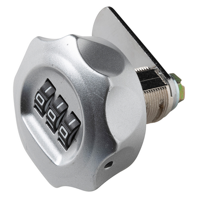 Mack 1071241 - serrure à combinaison pour armoire aux lettres gris rond | 3 pièces