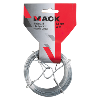 Mack 1072132 - fil de reliure galvanisé 1,3mm 50m type 8 | 5 pièces