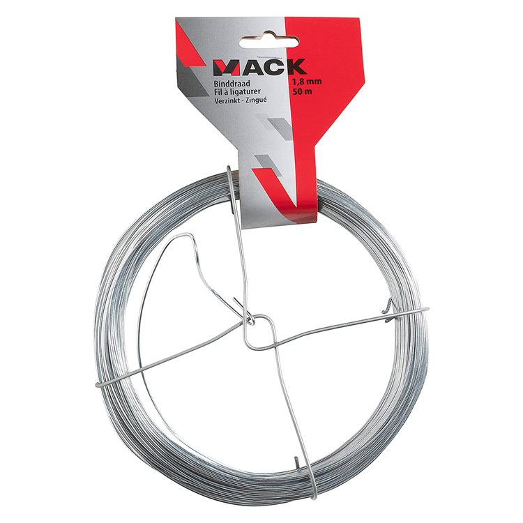 Mack 1072133 - fil de reliure galvanisé 1,8mm 50m type 12 | 5 pièces