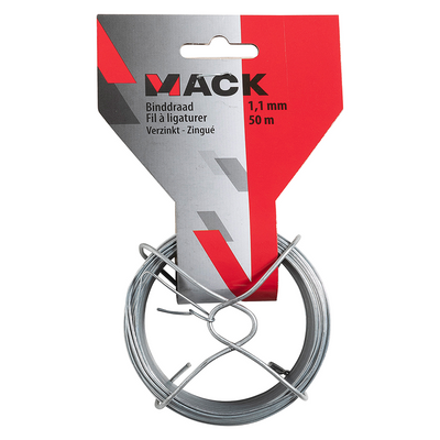 Mack 1072131 - fil de reliure galvanisé 1,1mm 50m type 6 | 5 pièces