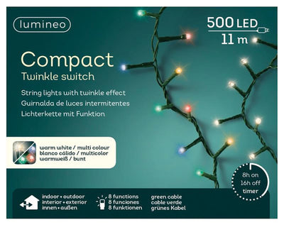 Lumières de Noël Lumineo compactes 500LED couleur