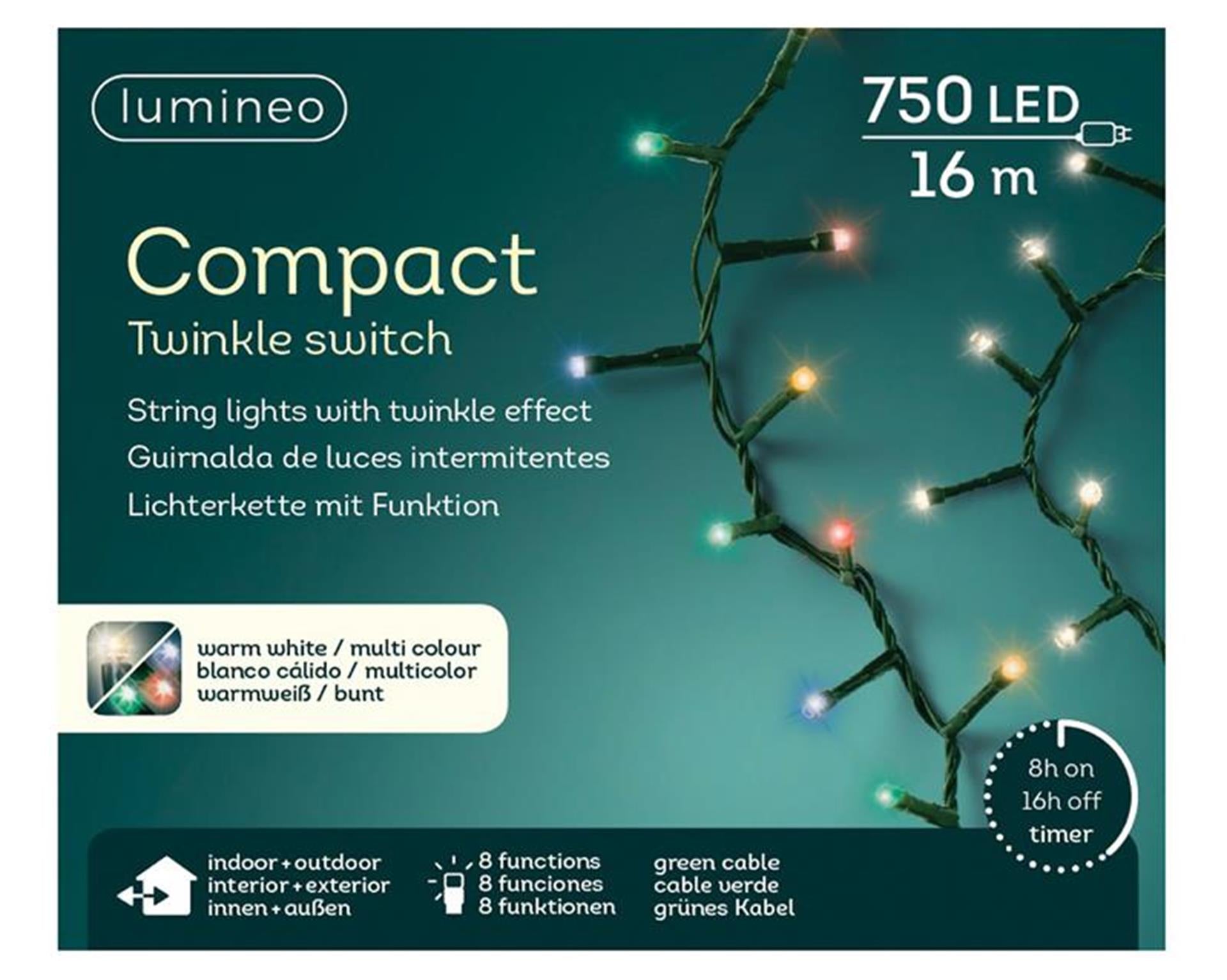 Luminaires compacts Lumineo LED à changement de couleur 750l