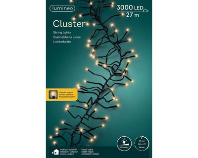 Lumineo Lumières de Noël LED cluster 3000l 27m