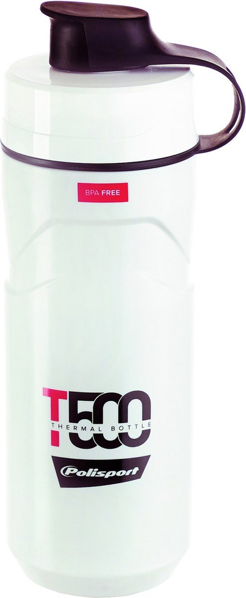 Polisport Bidon Thermal T500 500 ml blanc-rouge