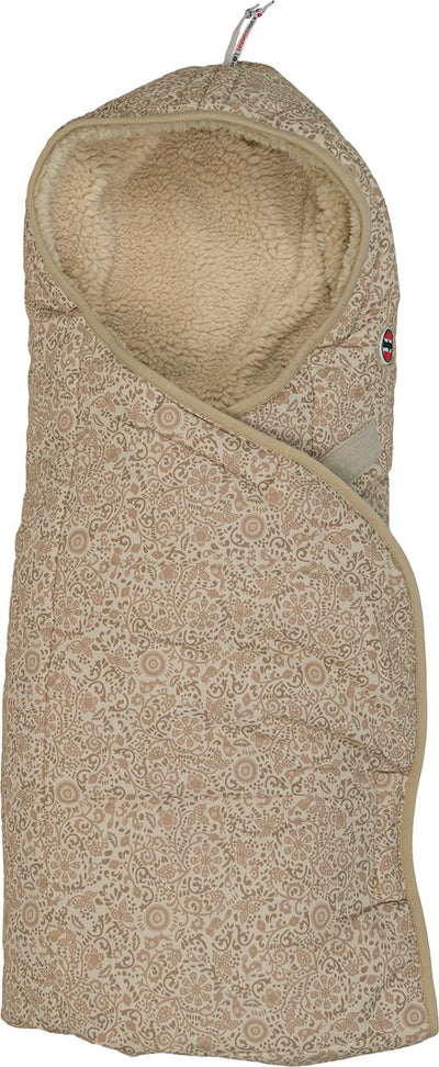 Lodger wrapper - couverture enveloppante pour siège auto - beige - 0-9 mois - coupe-vent chaud - châle bébé