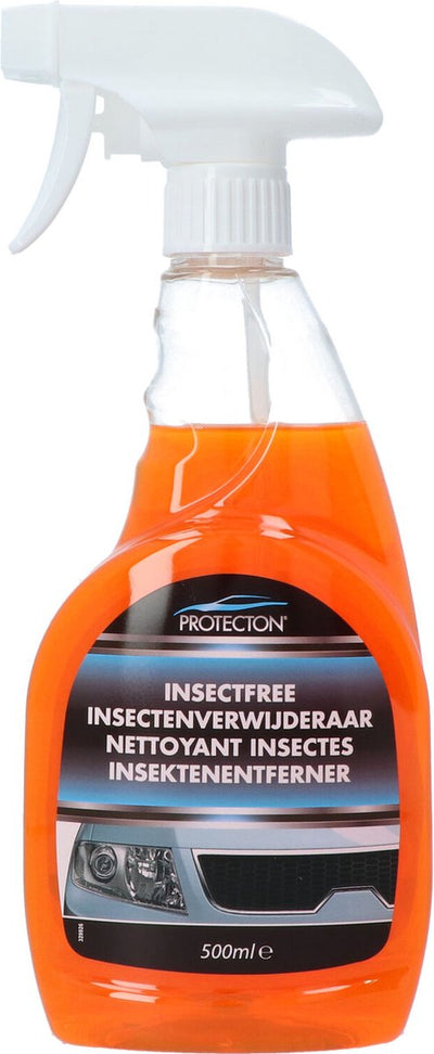 Dissolvant d'insectes Protecton - élimine rapidement les insectes, la saleté, l'huile de sève - pour vitres de voiture, phares, chromes, surfaces peintes en plastique - 500 ml