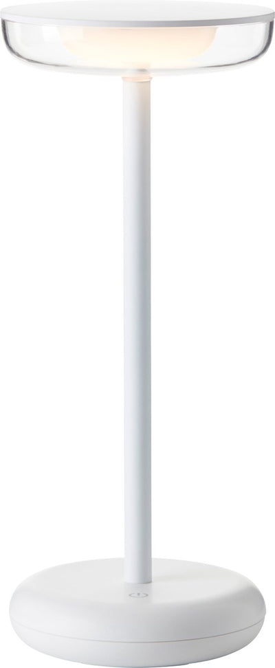 Lampe de table rechargeable Brilliant Platon - extérieur - led 2w 3000k - 3 stepdim - ip44 - blanc