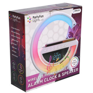 No brand radio réveil + chargeur téléphone + haut-parleur 23x23,5x8,4 cm