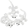 Creativ company textile effrayant-crawly, taille 10-14 cm, blanc, 3 pièces 1 boîte