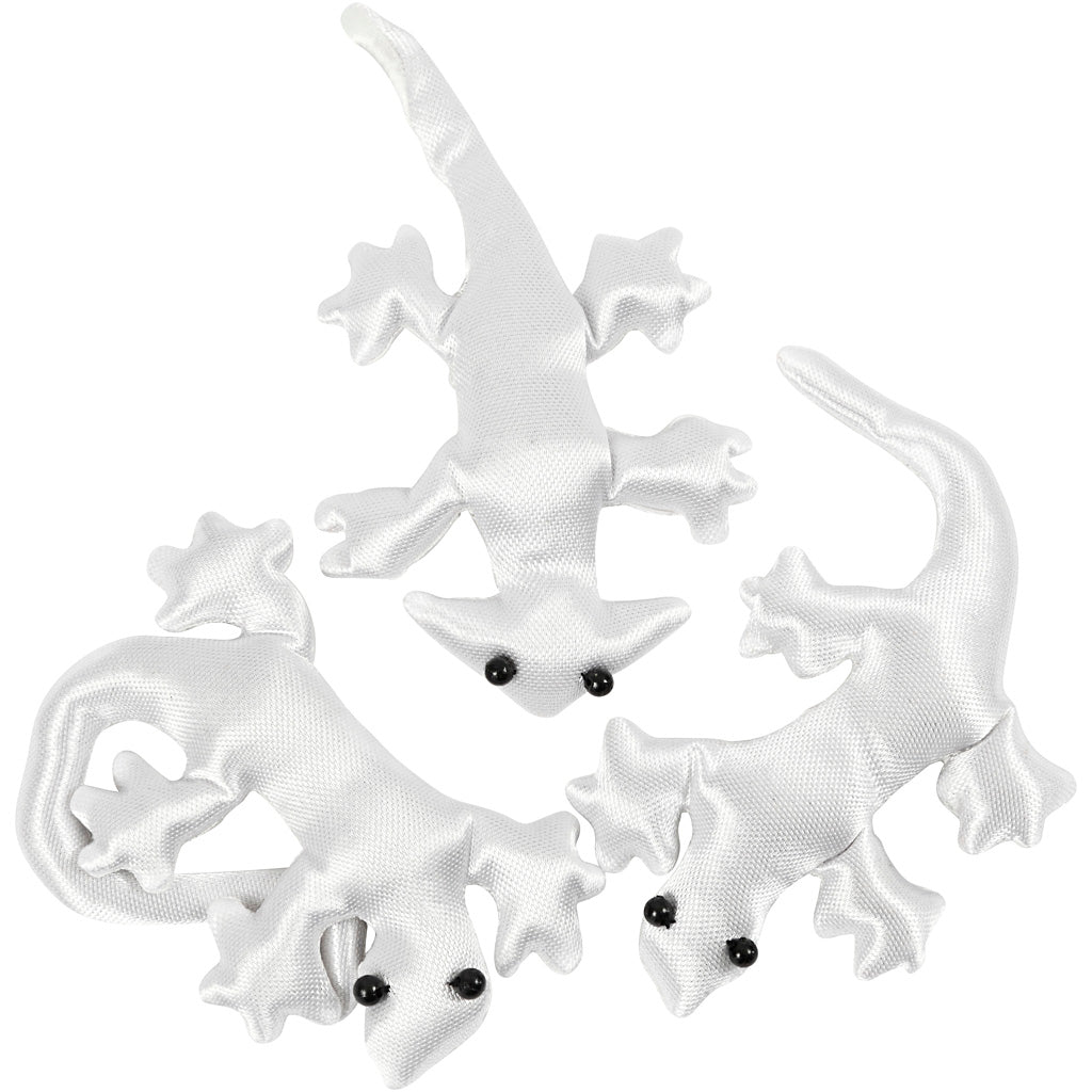 Creativ company textile effrayant-crawly, taille 10-14 cm, blanc, 3 pièces 1 boîte