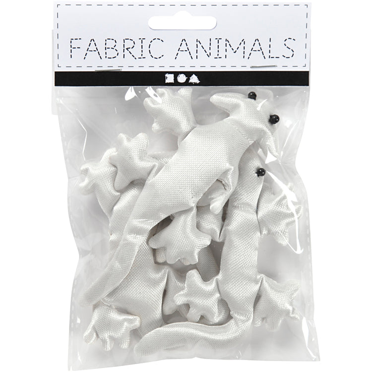 Creativ company textile effrayant-crawly, taille 10-14 cm, blanc, 3 pièces 1 boîte