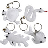 Creativ Company Dieren Keychains de Textiel, 4st.