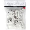 Creativ Company Dieren Keychains de Textiel, 4st.