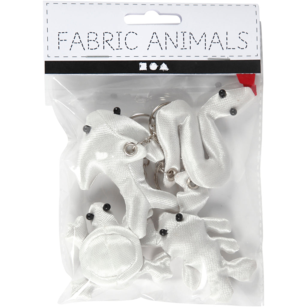 Creativ Company Dieren Keychains de Textiel, 4st.