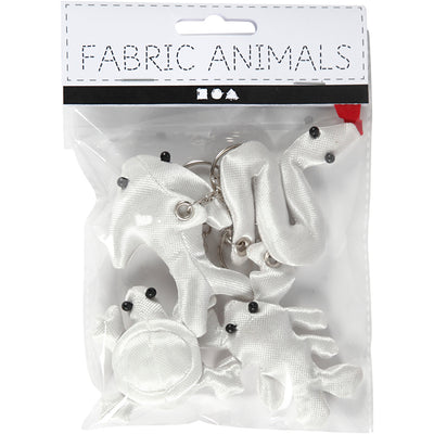 Creativ Company Dieren Keychains de Textiel, 4st.