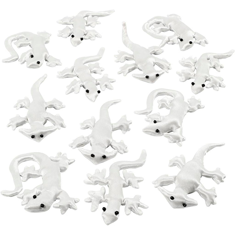 Creativ company textile effrayant-crawly, taille 10-14 cm, blanc, 12 pièces 1 boîte