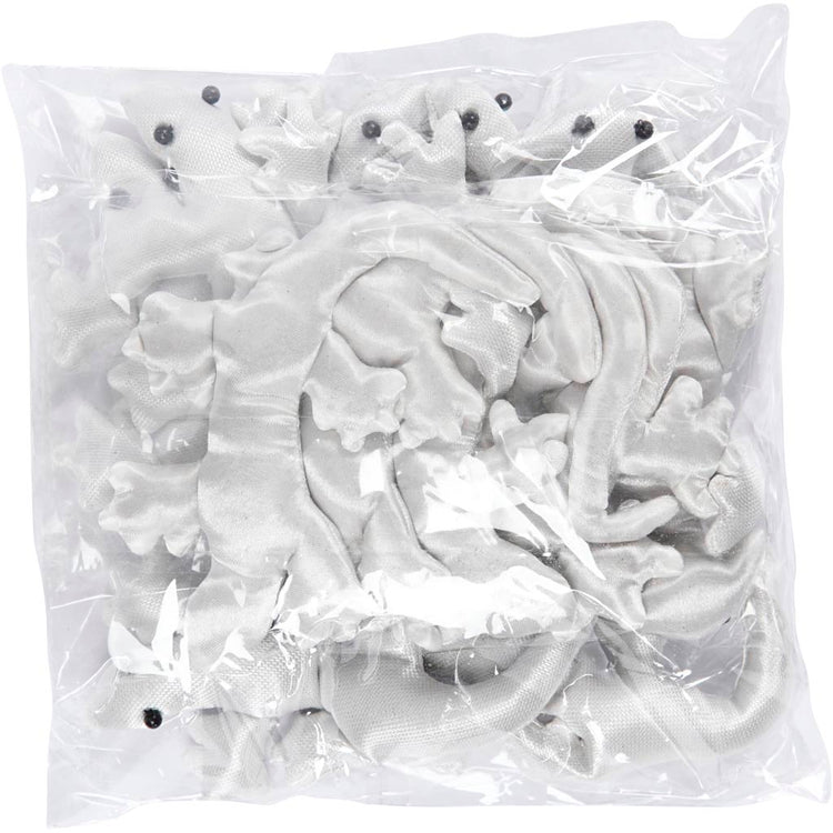 Creativ company textile effrayant-crawly, taille 10-14 cm, blanc, 12 pièces 1 boîte