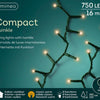 Lumineo Lumières de Noël compactes scintillantes 750l