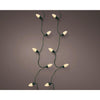 Lumineo LED éclairage de sapin de Noël vintage 8 fonctions effet scintillant 50LED 980cm vert or doux
