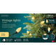 Lumineo LED éclairage de sapin de Noël vintage 8 fonctions effet scintillant 50LED 980cm vert or doux