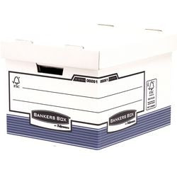 Boîte d'archives standard système de boîte de banquiers Fellowes 40,4x33,5x29,5cm