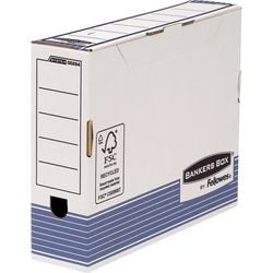Boîte d'archives de transfert Fellowes Prima 26,5x8,5x32,7cm bleu