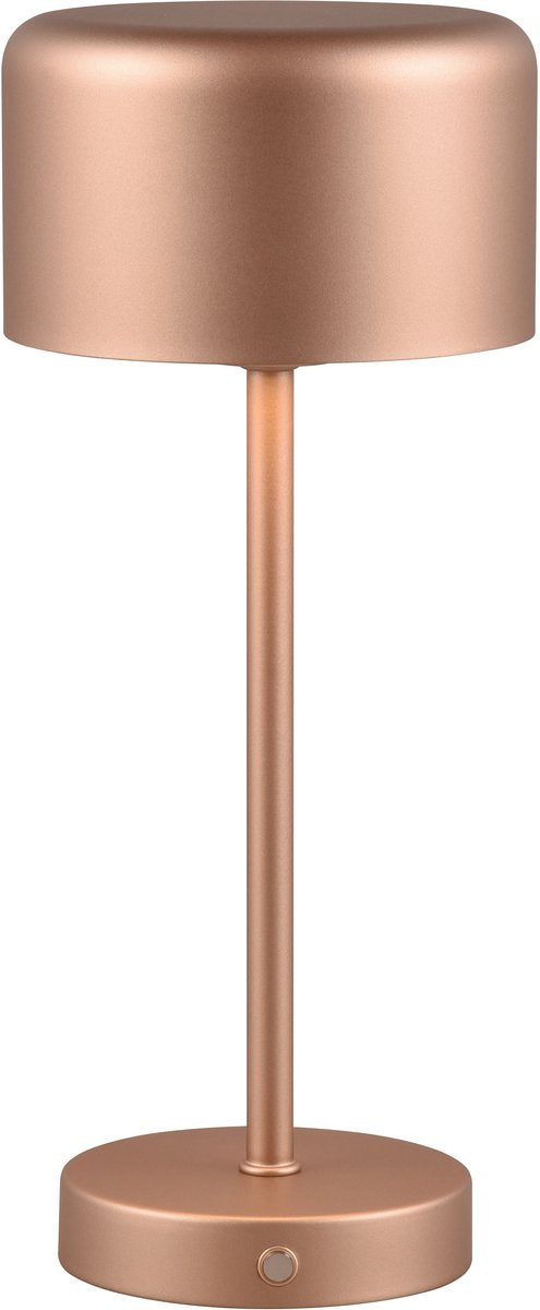 Rl vis ta lumière réalité jeff - lampe de table - café - incl. 1x smd 1,5w - fonction tactile - rechargeable - dimmable