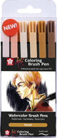Sakura • ensemble de stylos pinceaux à colorier koi 6 portrait