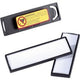 Insignes durables 17x67mm noirs
