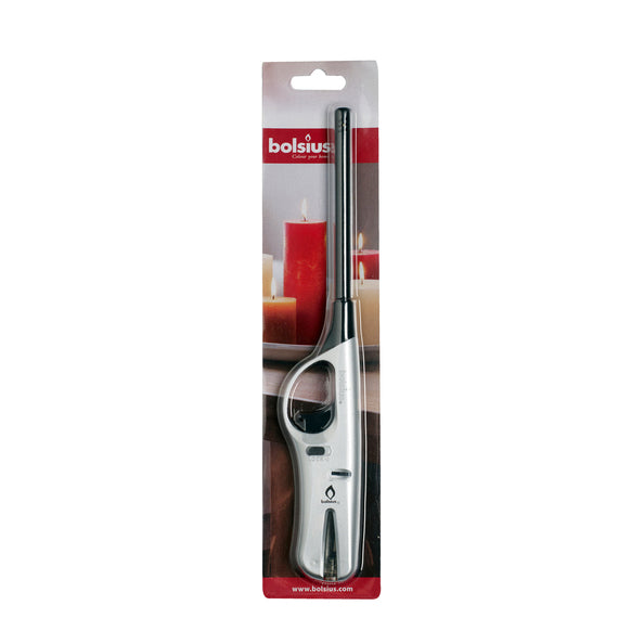 Briquet rechargeable Bolsius argent (20x 70x 310)