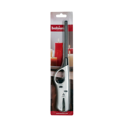 Briquet rechargeable Bolsius argent (20x 70x 310)