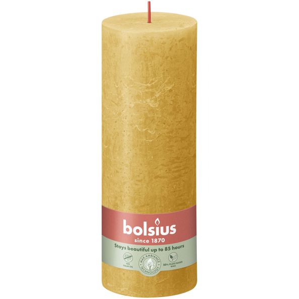 Bolsius Bolsius Stollen Shine 4 St Rustiek 190x68 mm miel jaune
