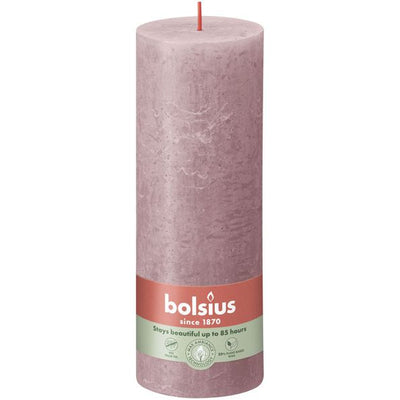 Bolsius Bolsius Stollen Shine 4 St Rustiek 190x68 mm Rose