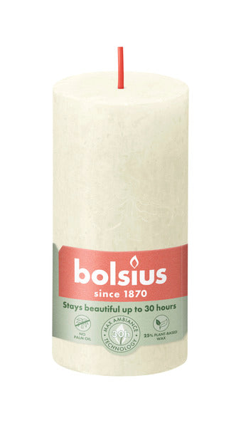 Bolsius Bolsius Stubbares Shine 8 ST Rustique 100x50 mm coloré de perle doux
