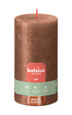 Bougie pilier Bolsius cuivre scintillant ø68x130 mm 60 heures (4 pièces)