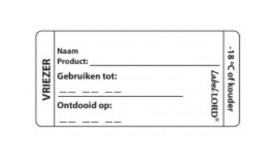 Daymark label labelord congélateur (250 pièces)