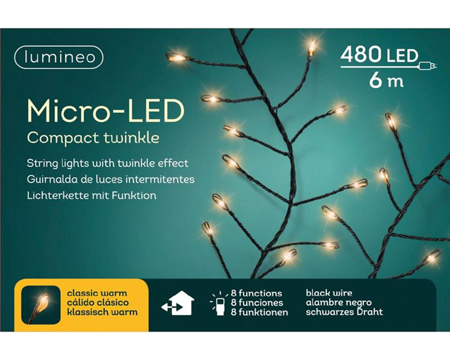Luminaires compacts micro led Lumineo 480l 6m