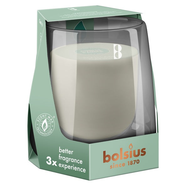 Kit de démarrage Bolsius cleanlight cyprès ambre ø86x90 mm 24 heures (4 pièces)