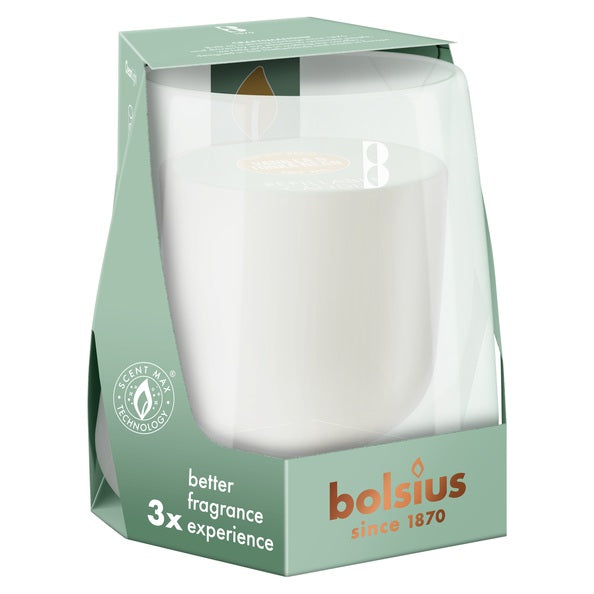 Kit de démarrage Bolsius cleanlight vanille fève tonka ø86x90 mm 24 heures (4 pièces)