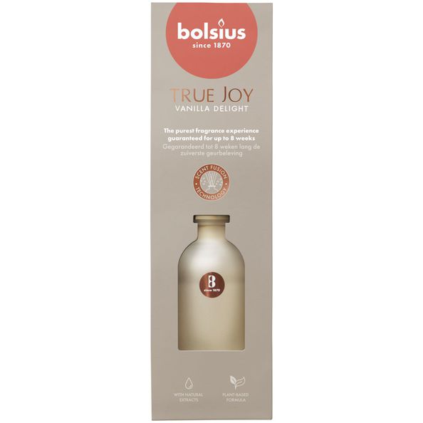 Diffuseurs d'arômes Bolsius 80 ml true joy délice de vanille (6 pièces)