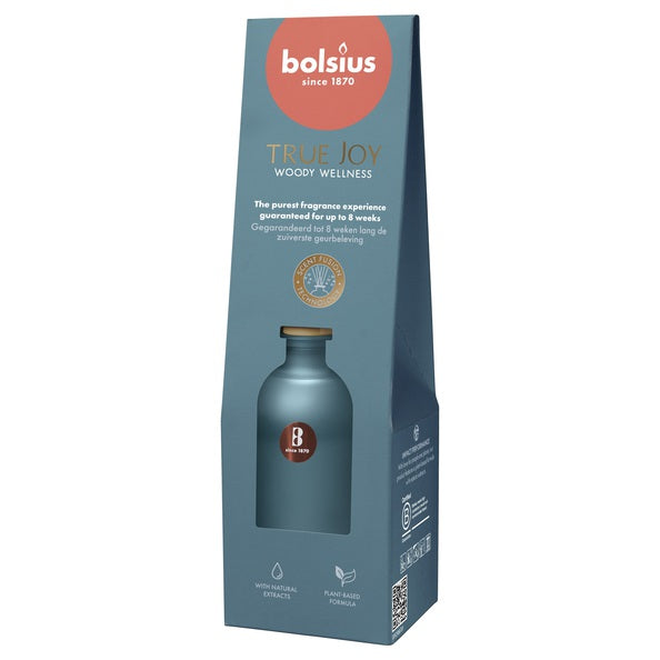 Diffuseurs d'arômes Bolsius 80 ml true joy bien-être boisé (6 pièces)
