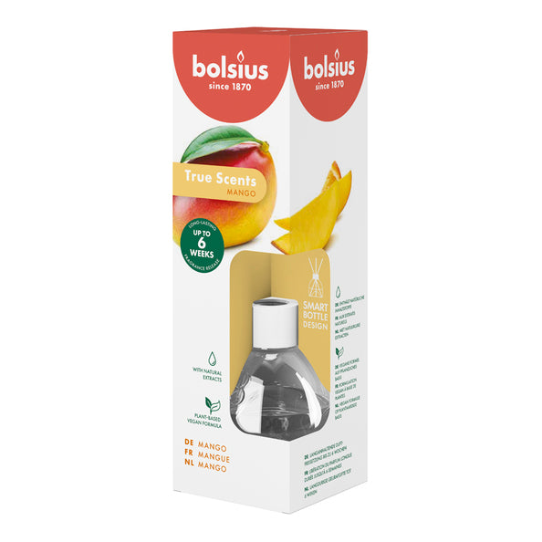 Diffuseurs d'arômes Bolsius 60 ml vrais parfums mangue (6 pièces)