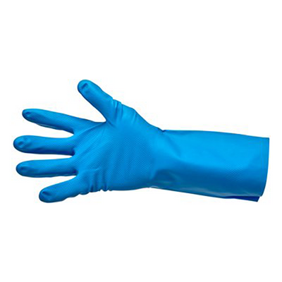 Hy@pro 1074055 - gants de ménage en nitrile m 65g bleu | 6 pièces