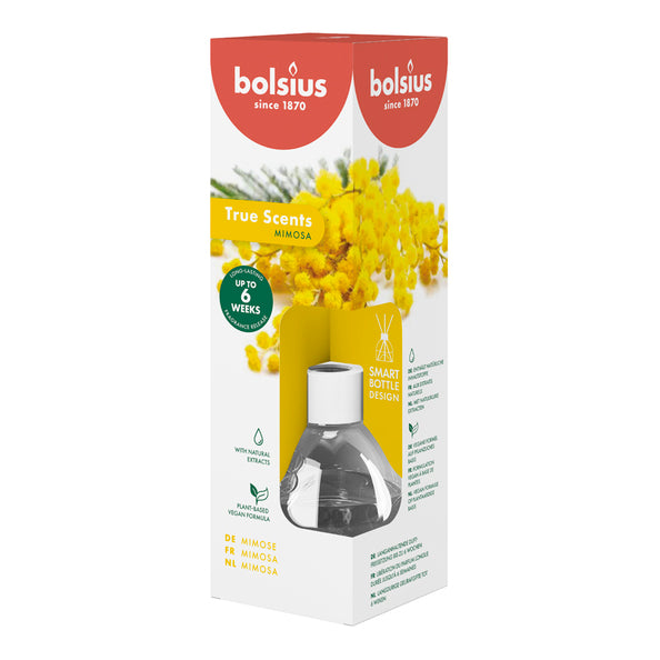 Diffuseurs d'arômes Bolsius 60 ml vrais parfums mimosa (6 pièces)