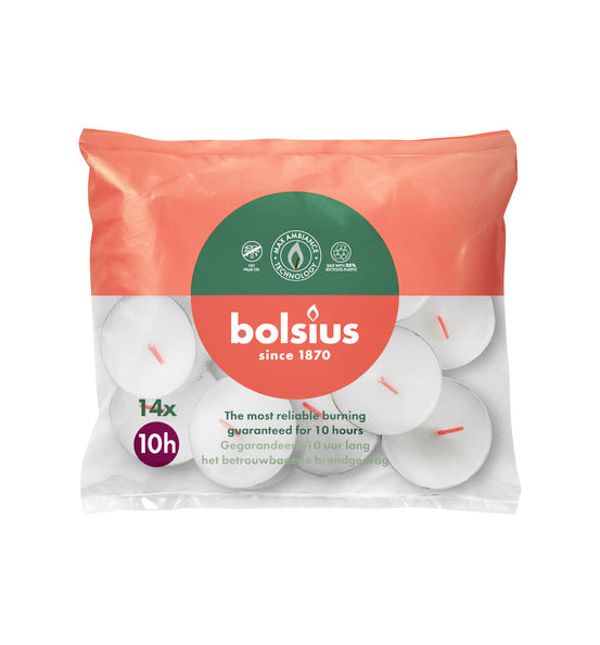 Maxi lumières Bolsius ø60x25 mm 10 heures (6x 14 pièces)