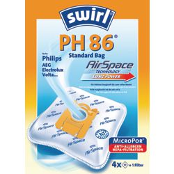 Sac aspirateur swirl ph86 airspace blanc 4 pièces
